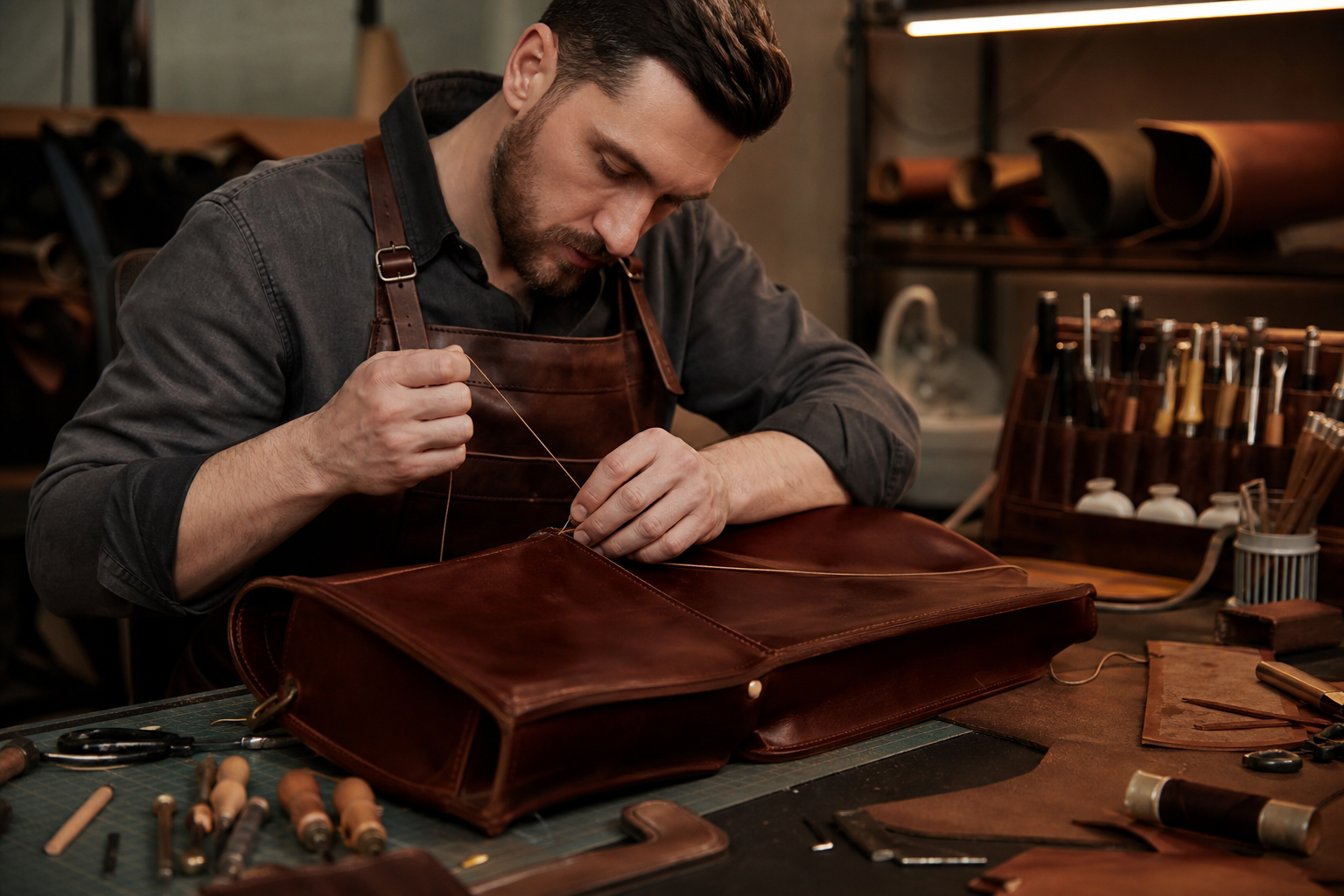 Saddle stitching